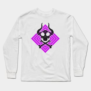 horned skull Long Sleeve T-Shirt